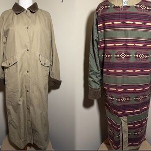 L.L. Bean Tan and Multicolor Women's Coats